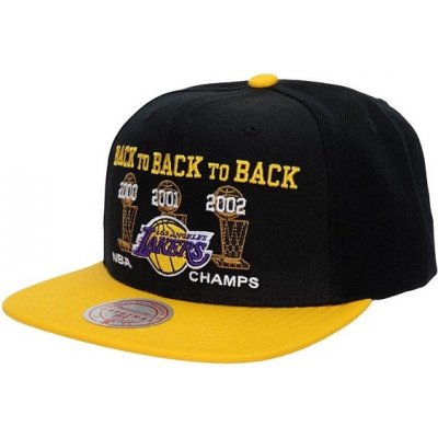 Mitchell & Ness 00-03 Lakers Champs Snapback Hwc Los Angeles Lakers Black / Gold – Zboží Mobilmania
