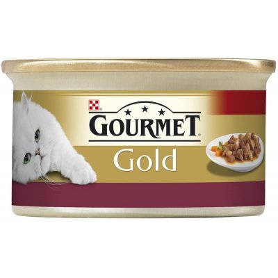 Gourmet Gold cat k.masa kuře & játra 85 g