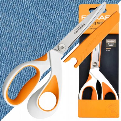 FISKARS RazorEdge Krejčovské nůžky na šití látek a materiálů, 21 cm – Zboží Dáma