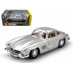 Bburago Mercedes Benz 300 SL 1954 stříbrná 1:24 – Zbozi.Blesk.cz