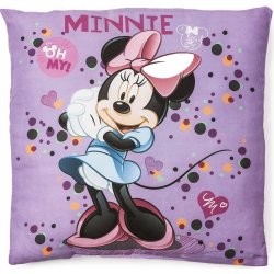 Jerry Fabrics polštář Minnie purple 40x40