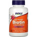 Now Foods Biotin 10 mg Extra Strength 120 rostlinných kapslí – Hledejceny.cz