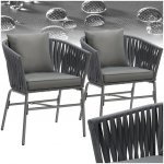 tectake 405831 sada židlí valeiras 60x61x77cm – Hledejceny.cz