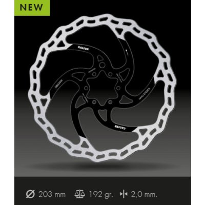 Brzdový kotouč - GALFER Fixed Wave W2 - černá 203 | Zboží Auto