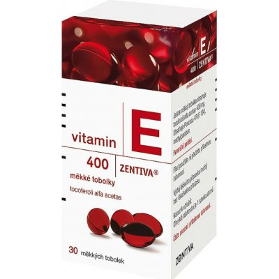 Zentiva Vitamin E 400 30 měkkých tobolek – Hledejceny.cz
