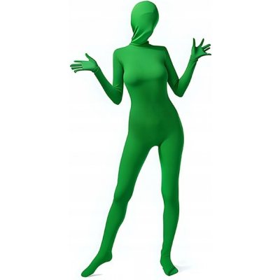 Zelený oblek Green Screen Chroma Key Velikost S – Zboží Živě