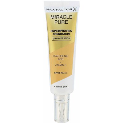 Max Factor Miracle Pure Skin dlouhotrvající make-up SPF30 70 Warm Sand 30 ml – Zboží Mobilmania