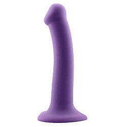 Action Bouncy Liquid Silicone Dildo 6.5″ 16.5 cm Purple