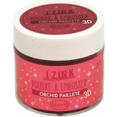 Aladine Prášek na embosing 25 mn růžová třpytivá – Zboží Dáma