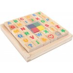 Legler Dřevěné výtvarné hračky Set razítek Abeceda – Zboží Dáma