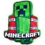 MLC Tvarovaný 3D polštář Minecraft motiv Creeper & TNT 35x37 – Zboží Dáma