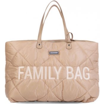 Childhome Cestovní taška Family Bag Puffered Beige 55x40x18 cm