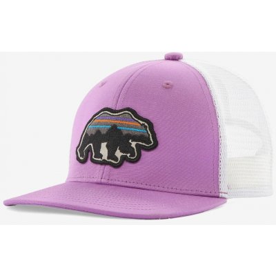 Patagonia Trucker Hat back for good bear fialová – Zboží Dáma