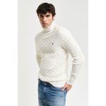 Gant Cotton Cable Turtle Neck Cream – Zboží Mobilmania