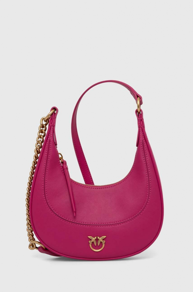 Pinko kabelka Brioche Hobo Mini PE 24 PLTT 101433 A0QO Růžová