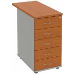 Hobis K 35 C P 80 5 zásuvek podél 80 cm třešeň šedá – Hledejceny.cz