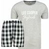 Pánské pyžamo Lee Cooper pánské pyžamo krátké šedo černé