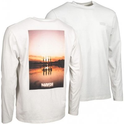 Nash tričko Make It Happen Sunset Long Sleeve T-Shirt ecru – Hledejceny.cz