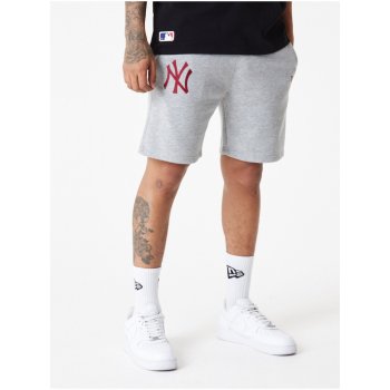 New Era Šedé pánské kraťasy League essentials shorts NEYYAN