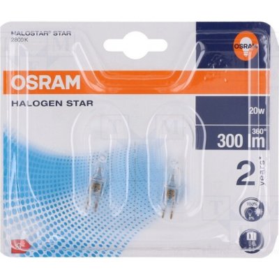 Osram ams 4008321201836 žárovka halogenová 12VAC 20W G4 300lm 2ks – Zboží Mobilmania