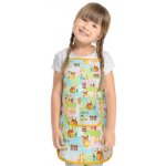 Bellatex Dětská zástěrka Žlutá,Růžová,Modrá 37 x 47 cm – Hledejceny.cz
