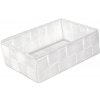 Úložný box Compactor TEX košík M Úložný organizér do zásuvky 18 x 12 x 7 cm bílý