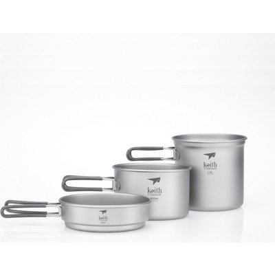 Keith Titanium 3-Piece Titanium Cook Set