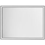 Nova Luce Černé závěsné zrcadlo s LED osvětlením Ambor 80 x 60 cm – Hledejceny.cz
