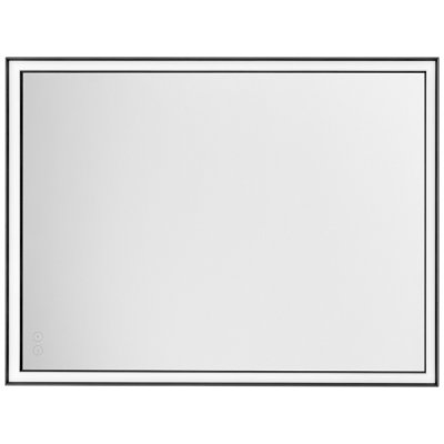 Nova Luce Černé závěsné zrcadlo s LED osvětlením Ambor 80 x 60 cm – Hledejceny.cz