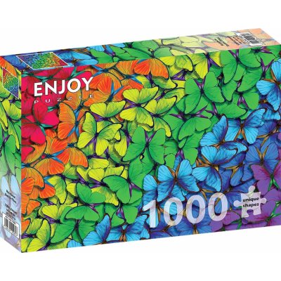 ENJOY Duhoví motýlci 1000 dílků – Zboží Mobilmania