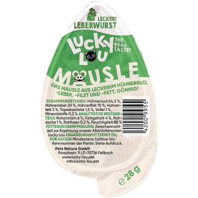 Lucky Lou Mäusle kuřecí játra 28 g
