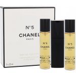 Chanel No.5 EDT plnitelný 20 ml + EDT náplň 2 x 20 ml dárková sada – Hledejceny.cz