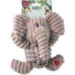 Dog Fantasy Safari slon s uzlem pískací 18 cm – Zboží Mobilmania