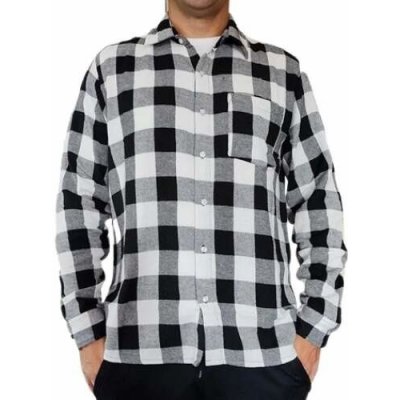 Raj Pol flanelová košile 737529 black/white – Sleviste.cz