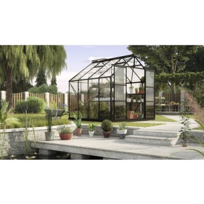 Vitavia Uranus 6700 skleněný 3 mm 257 x 258 cm černý + základový rám – Hledejceny.cz