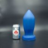 Anální kolík Topped Toys Deep Space 130 Blue Steel, prémiový silikonový anální kolík 25 x 10,5 cm