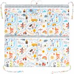 Esito luxusní kapsář na postýlku Minky World 53 x 53 cm modrá stříbrná – Zboží Dáma