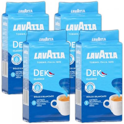 Lavazza DEK bezkofeinové mletá káva 4 x 250 g