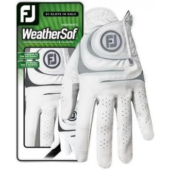 FootJoy WeatherSof Womens Golf Glove Levá M bílá