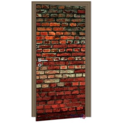 Dimex D-022 samolepící fototapeta na dveře BRICK WALL rozměry 95 x 210 cm – Zboží Mobilmania