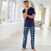 Pánské pyžamo Blancheporte pánské pyžamové kalhoty 2ks modré