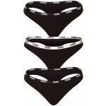 Puma 3PACK dámská tanga 503008001 200 černá – Zboží Dáma