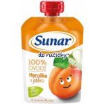 SUNAR Do ručičky 100% ovoce Jablko Meruňka od 4.měsíce 100 g – Zboží Dáma