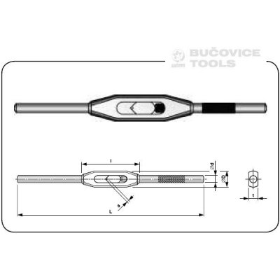 Vratidlo na závitníky Bučovice - č.2 210mm – Hledejceny.cz