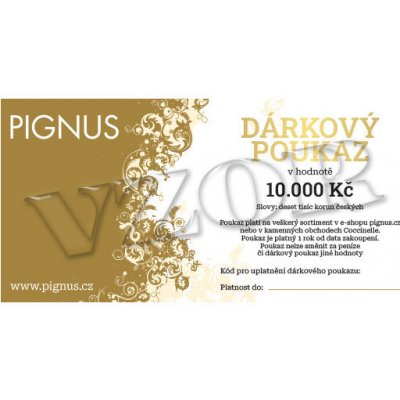 DÁRKOVÝ POUKAZ V HODNOTĚ 10000KČ, DP 10000 Č.2 ONDP10000 C.2 – Zboží Dáma