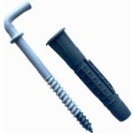 Skoba bílá + uzlovací hmoždinka 8x50mm – Hledejceny.cz