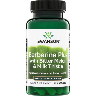 Swanson Berberine Plus with Bitter Melon & Milk Thistle 60 kapslí – Hledejceny.cz