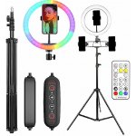 Aptel Prstencová LED lampa se stativem ZD67D 210cm – Zboží Živě