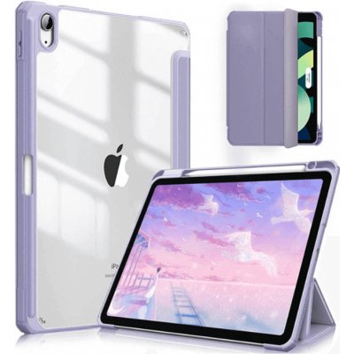 SES 2v1 Smart flip cover + zadní silikonový ochranný obal s držákem na pero pro Honor Pad V8 15614 fialový