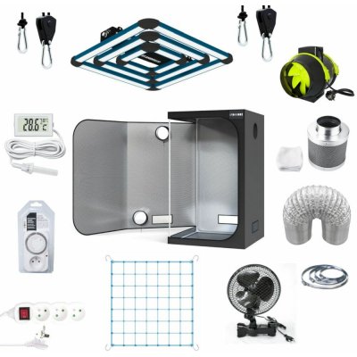 Growmarket Kompletní grow box Ambient LED Maxibright PRO 300W 100x100x200 cm – Zboží Dáma